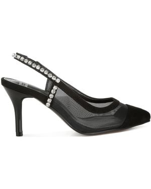 Rag & Co Yaga Stiletto Heel Slingback Sandals - Black