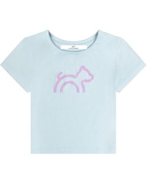 Cloud Haven Rib Logo Tee - Blue