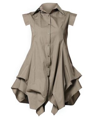 Metamorph Extravagant Cotton Shirt - Brown