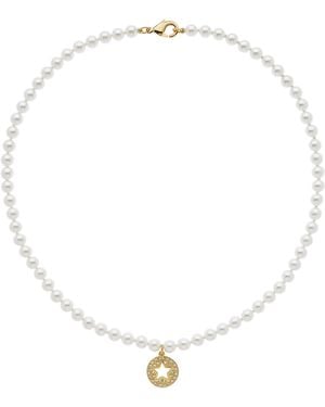 Emma Holland Jewellery Crystal Star & Pearl Necklace - Metallic