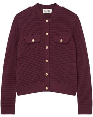 Loop Cashmere Cashmere Military Jacket - Purple