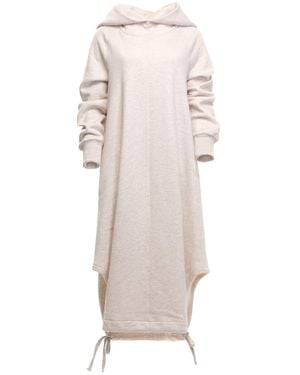 Clothes by Locker Room Oversize Cream Hoodie Dress - Natural