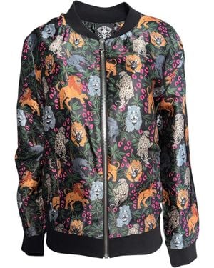 Any Old Iron Big Cats Bomber Jacket - Grey
