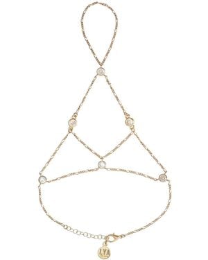 La Soula Jewelry Neutrals Cheyenne Hand Chain - White
