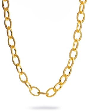 Ebru Jewelry Timeless Strength Chunky Choker Necklace - Metallic
