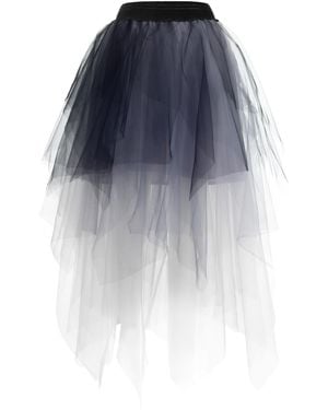 Jana Coshè Three Color Layered Tulle Skirt - Blue