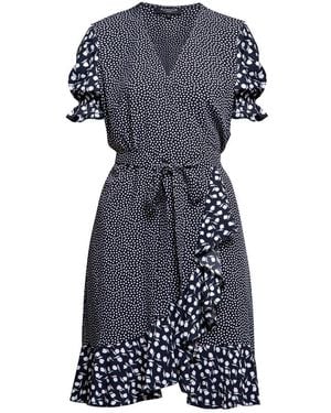 Rumour London Myla Ruffled Wrap Dress With Short Sleeves In Floral Print - Multicolor