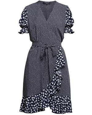 Rumour London Myla Ruffled Wrap Dress With Short Sleeves In Floral Print - Multicolor