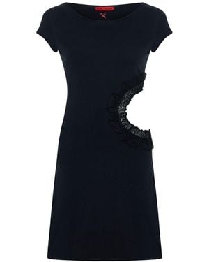 Pcfg Daydreamers Short Sleeve Lace Detail Mini Dress - Blue