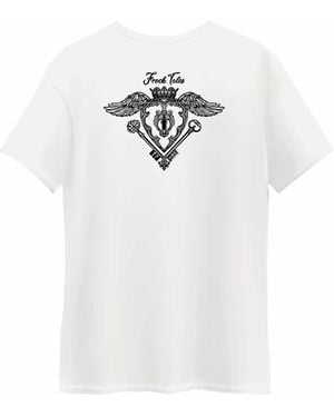 Frock Tales Heart Printed Organic Tee - White