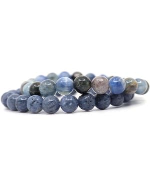 Shar Oke Kyanite & Sponge Coral Bracelet - Blue