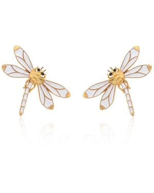 Milou Jewelry Dragonfly Earrings - White