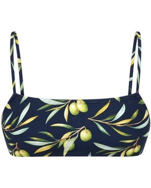 Plivati Belle Bralette Bikini Top — Maslina - Blue