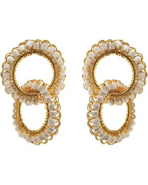 Lavish by Tricia Milaneze Nova Handmade Earrings - Metallic