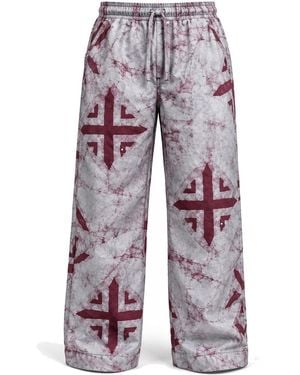 Naba Clothing Naba Diaspora Adire Long Pants - Red