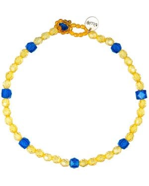 Tillie Beads Ducky Daily Wear Carnival Bead Necklace - Metallic