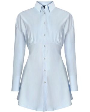 OW Collection Elia Shirt Dress - Blue