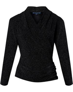 Helen Mcalinden Roxanne Shimmer Top - Black