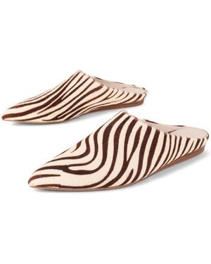 INTENTIONALLY ______ Major Cowhide Flat Mule - Metallic