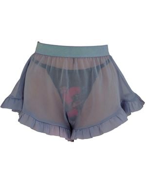 Noblesse Oblige Chiffon Unicorn Elastic Shorts - Gray