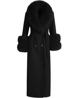 Hortons England Mayfair Cashmere Coat - Black