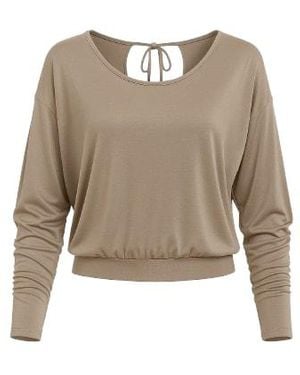 Conquista Tie Back Top - Natural