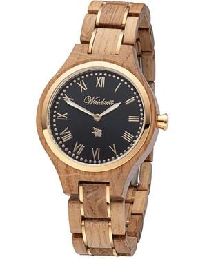 Waidzeit Wine Princess Noir Wine Barrel Watch - Metallic