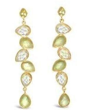 GEM BAZAAR Stoned Earrings - Metallic