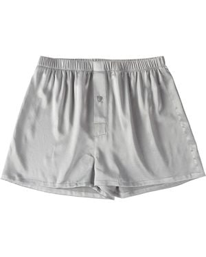 Soft Strokes Silk Pure Mulberry Silk Boxers - Grey