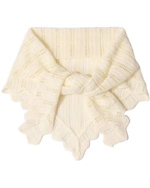 Saachi Knitted Triangle Bandana - Natural