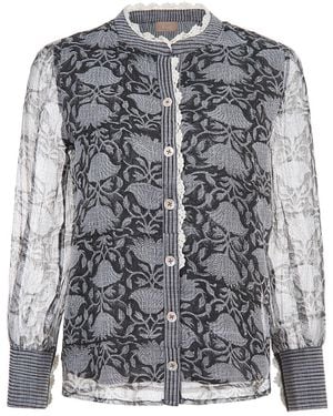 Liminal Bloom Blouse - Gray
