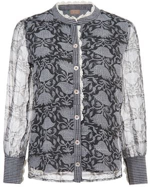 Liminal Bloom Blouse - Gray