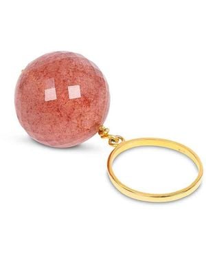 Amadeus Bubble Strawberry Quartz Ring - Pink