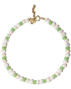 Kybele Studio Fern Pearl Necklace - Metallic