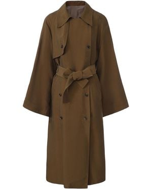 FRONT ROW SHOP Drift Trench Hazel - Brown