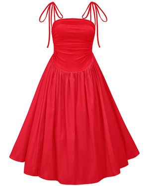 Amy Lynn Alexa Cherry Puffball Dress - Red