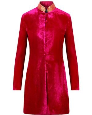 Beatrice von Tresckow Raspberry Regal Velvet Grace Jacket - Red