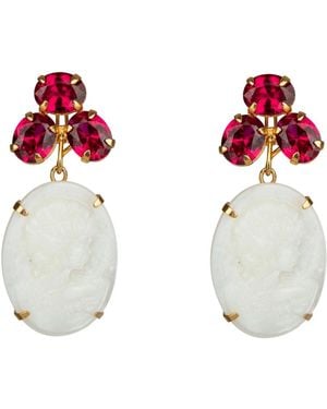 Bounkit Artemisa Earrings Pierced - Red