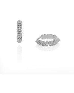 Kaizarin Single Huggie Earring - Metallic