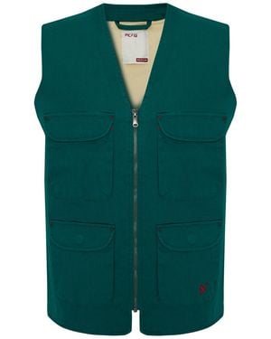 Pcfg Woven Track Vest - Green