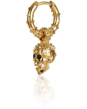 Kasun Skull Hoop Earrings – - Metallic