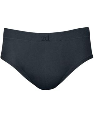 Zd - Zero Defects Track Brief Organic Cotton - Blue
