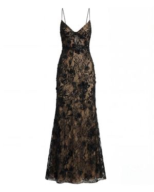 Mac Duggal Sleeveless Embellished Open Back Column Gown - Black