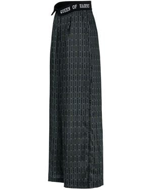 Vazaf Monogram Trousers - Grey