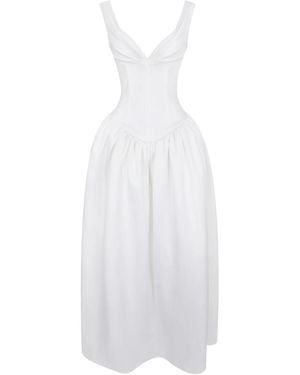 Miss Circle New York Siena Satin Sweetheart Wedding Gown - White