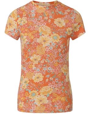 FRONT ROW SHOP Daisy Viscose Jersey T-Shirt - Multicolour