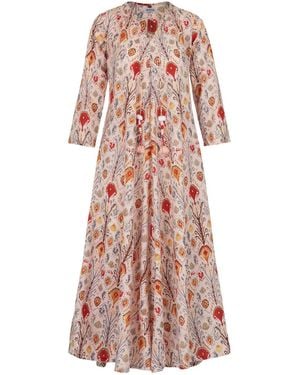 Antra Designs The Gaia Cotton Kaftan - Pink