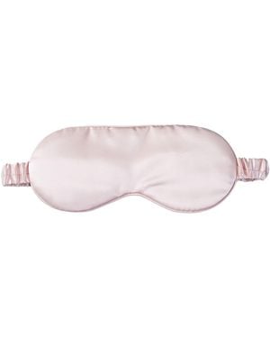 Soft Strokes Silk Pure Mulberry Silk Eye Mask Set Of Two - Pink