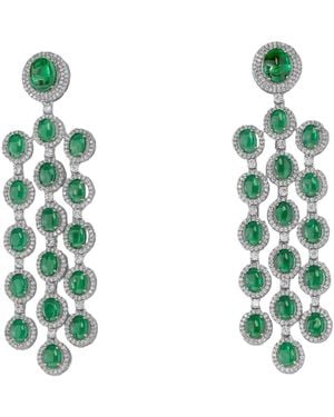 Meraki by Rashmi Bajaj Julitte Earrings - Green