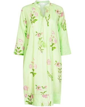 NoLoGo-chic Botanical Tassel Kurta Cotton - Green